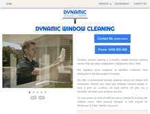 Tablet Screenshot of dynamicwindowcleaning.com